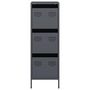 Voir la diapositive 5 : VIDAXL Buffet haut anthracite 39x35x103,5 cm acier
