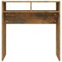 Voir la diapositive 5 : VIDAXL Table console Chêne fumé 78x30x80 cm Bois d ingénierie