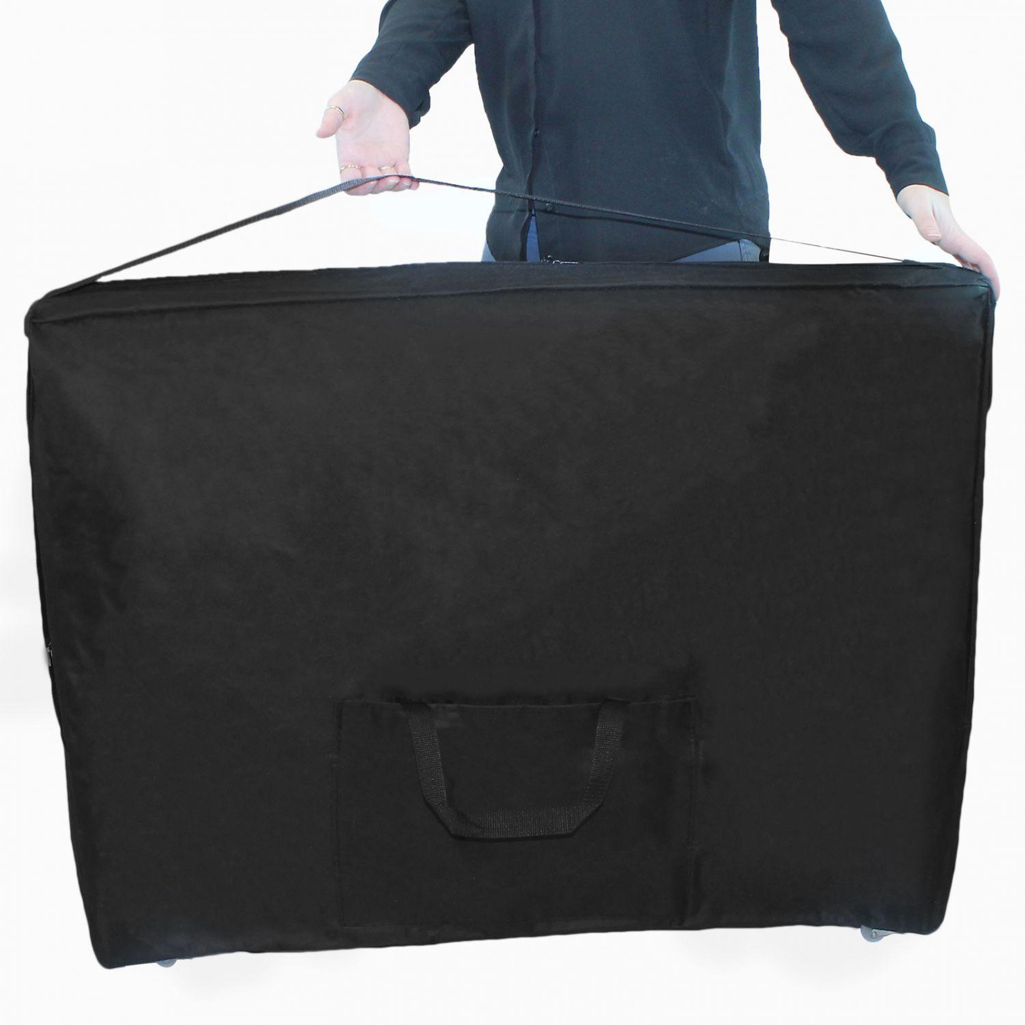 Voir la diapositive 1 : VIVEZEN Housse de transport noire à roulettes pour table de massage