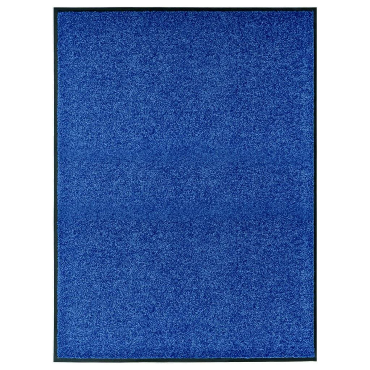 VIDAXL Paillasson lavable Bleu 90x120 cm