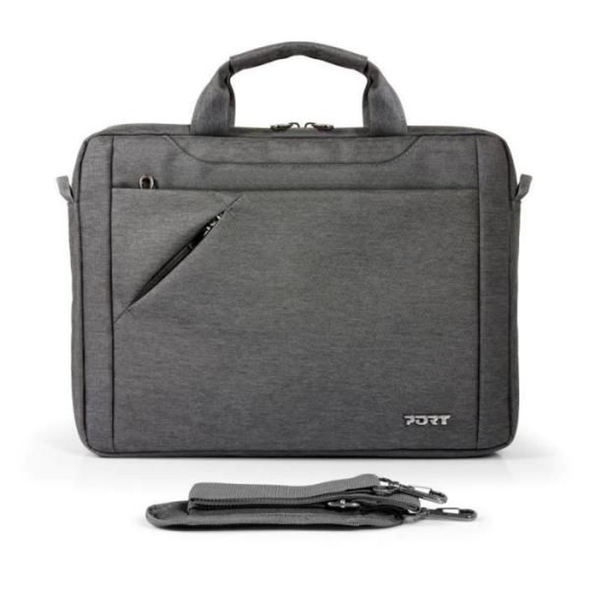 Voir la diapositive 2 : PORT DESIGNS Sacoche PC - PORT DESIGNS - Pour ordinateur portable ECO SYDNEY - 13/14 pouces - Gris