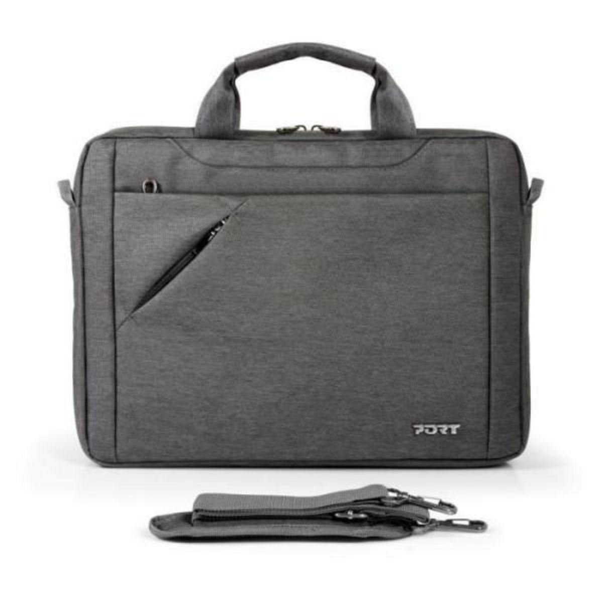PORT DESIGNS Sacoche PC - PORT DESIGNS - Pour ordinateur portable ECO SYDNEY - 13/14 pouces - Gris