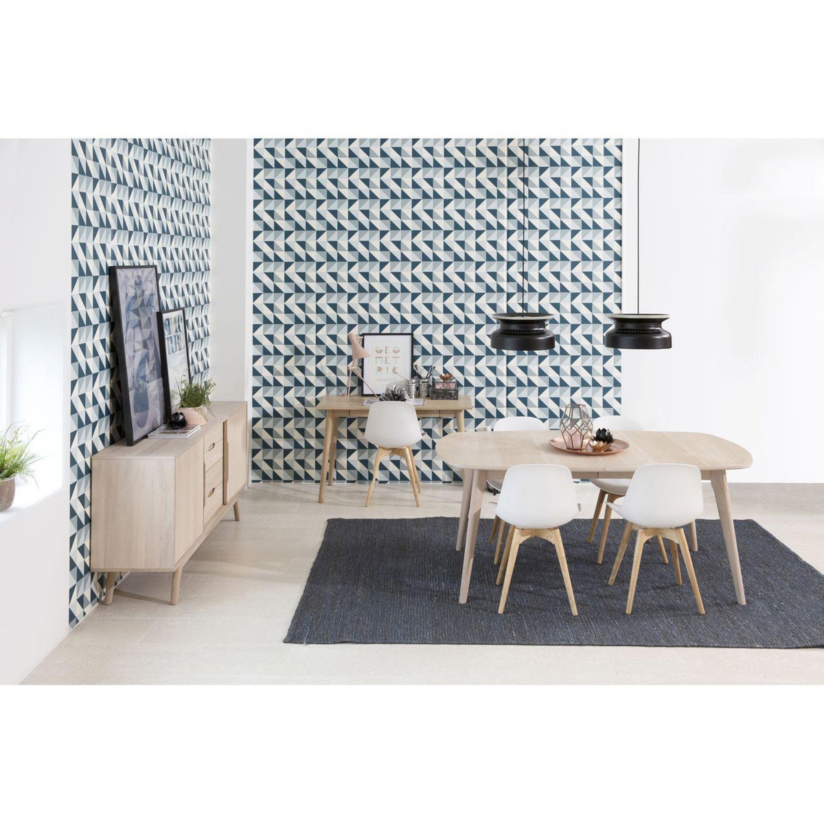 TOILINUX Bureau en panneaux de particules - Beige