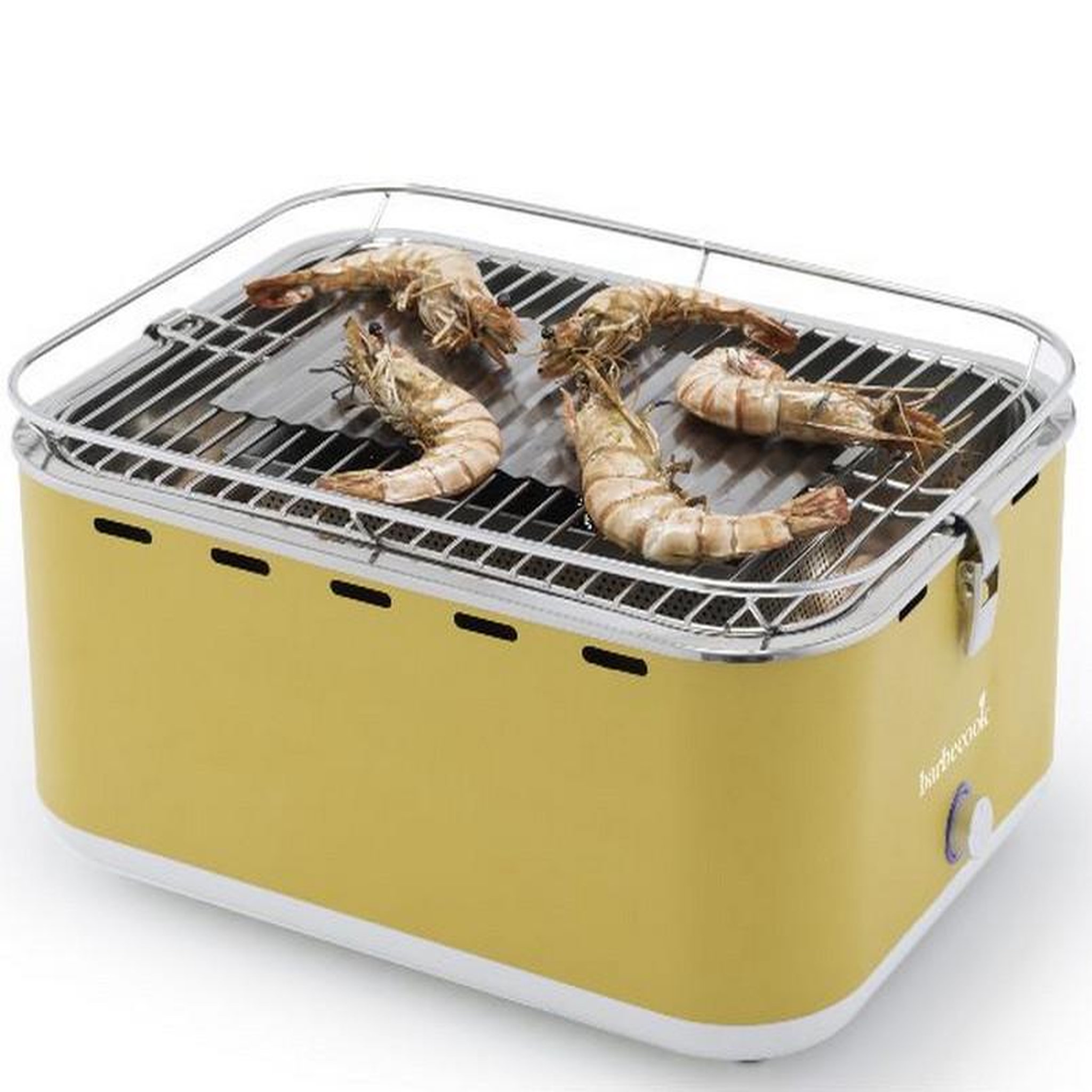 BARBECOOK Barbecue à charbon portable jaune avec housse - 223.5925.000