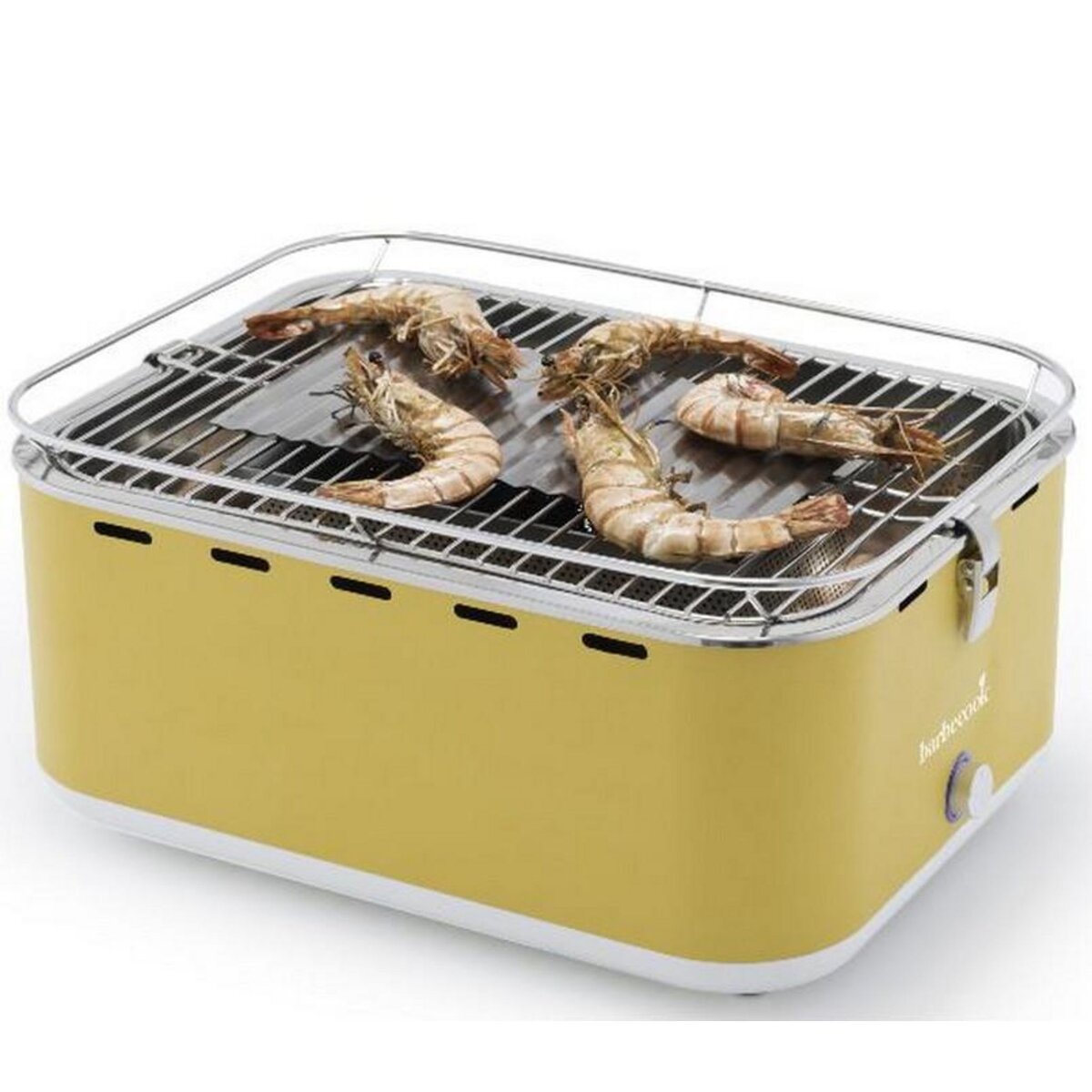 BARBECOOK Barbecue à charbon portable jaune avec housse - 223.5925.000