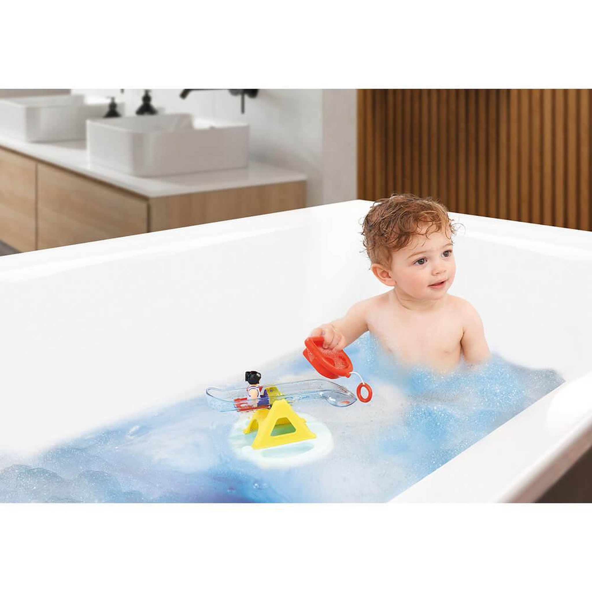 Voir la diapositive 3 : PLAYMOBIL Playmobil 70635 1.2.3 Aqua : Ilôt avec  toboggan aquatique