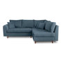 Voir la diapositive 4 : LISA DESIGN Rune - canapé d'angle droit - 4 places - en tissu bouclette