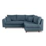 Voir la diapositive 4 : LISA DESIGN Rune - canapé d'angle droit - 4 places - en tissu bouclette