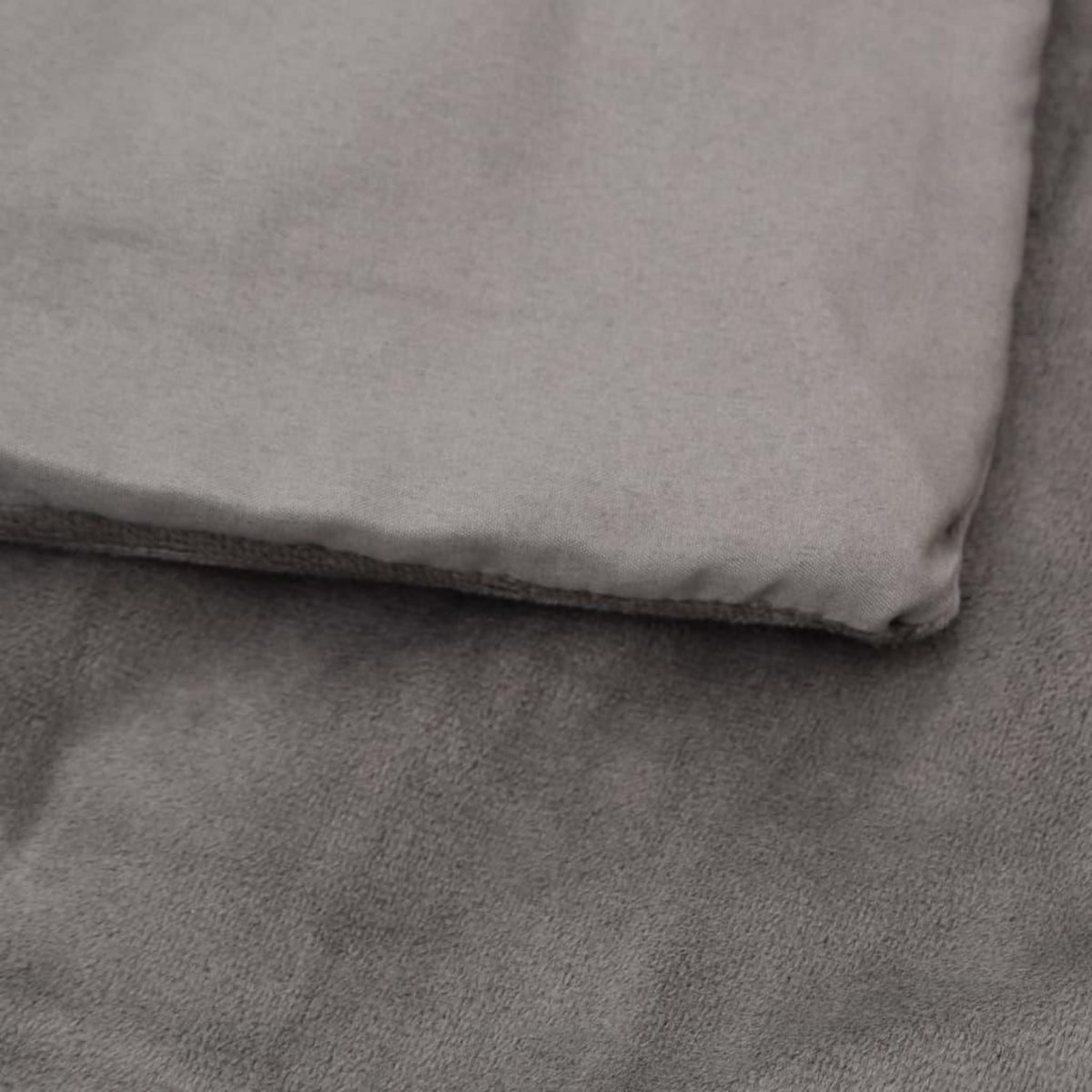 VIDAXL Couverture lestee avec housse Gris 122x183 cm 9 kg Tissu