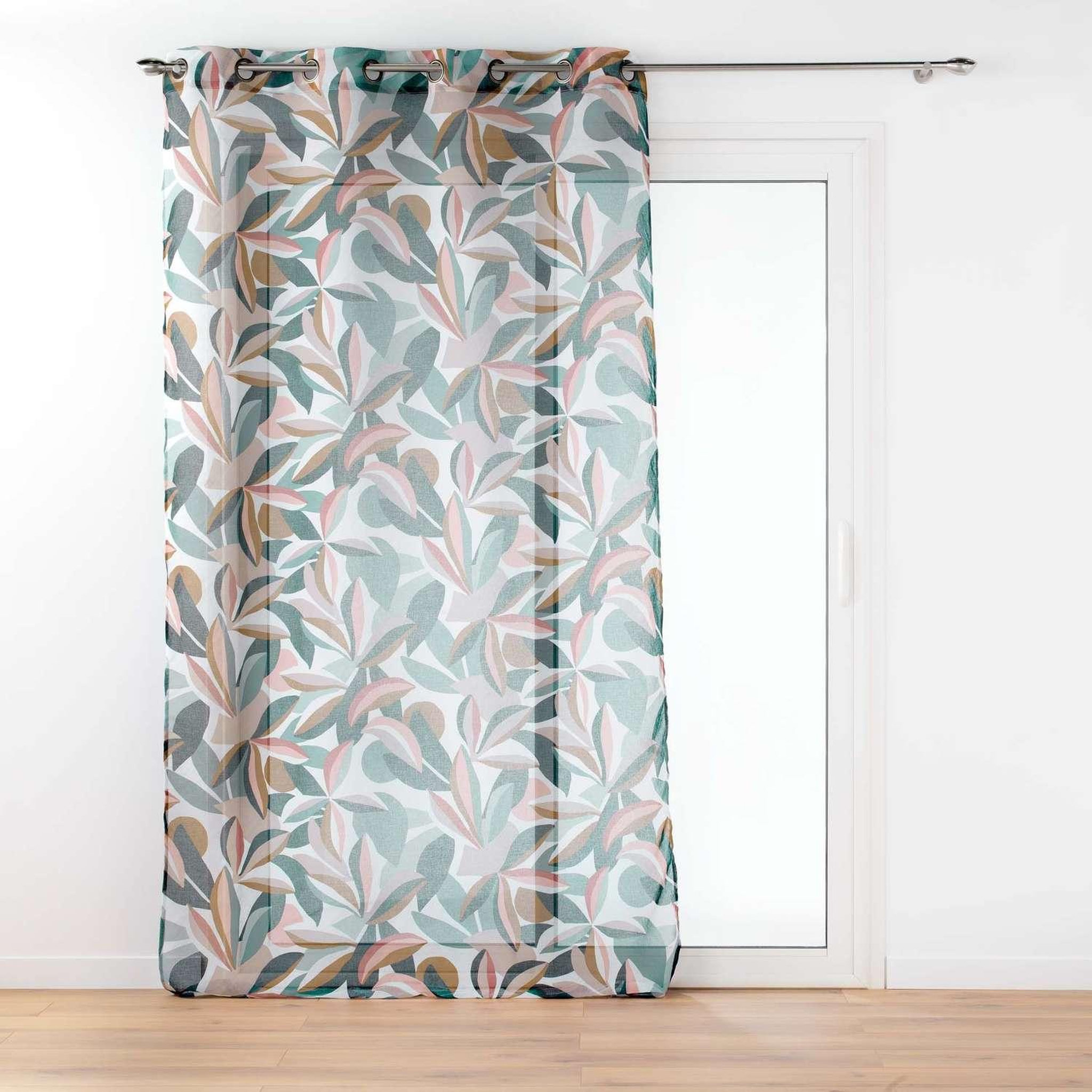 Voir la diapositive 3 : Douceur d'Intérieur Voilage à œillets dania - voile sablé imprimé - 140 x 240 cm