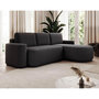 Voir la diapositive 6 : BEST MOBILIER Sam - canapé d'angle droit 4 places convertible avec coffre en tissu