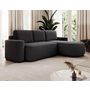 Voir la diapositive 6 : BEST MOBILIER Sam - canapé d'angle droit 4 places convertible avec coffre en tissu