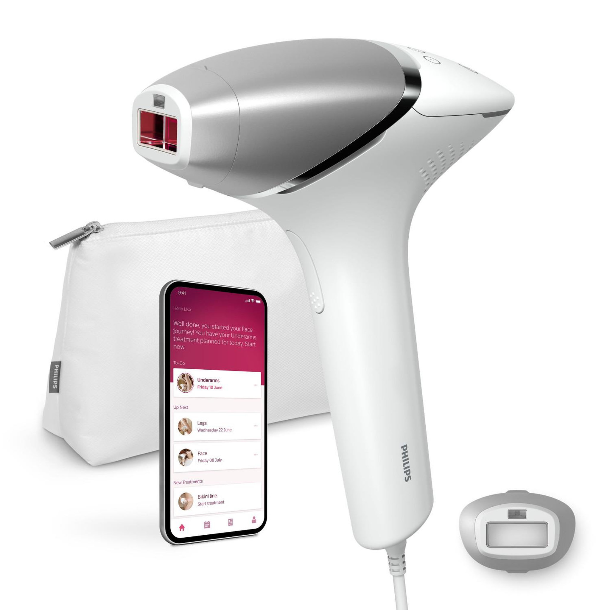 Voir la diapositive 3 : Philips Philips Lumea Prestige BRI940/00 épilateur léger Blanc