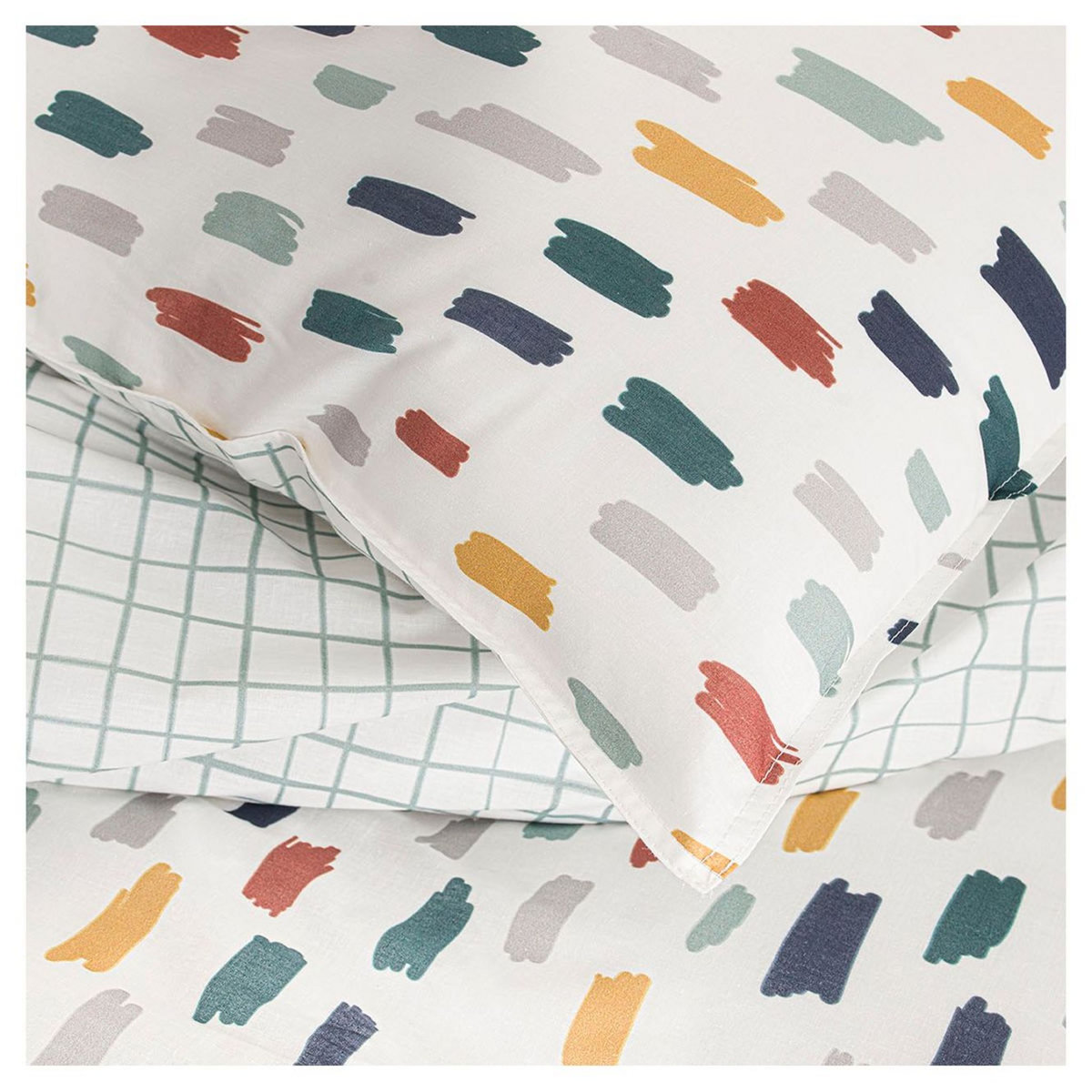 TODAY Parure housse de couette en coton 57 fils SARA