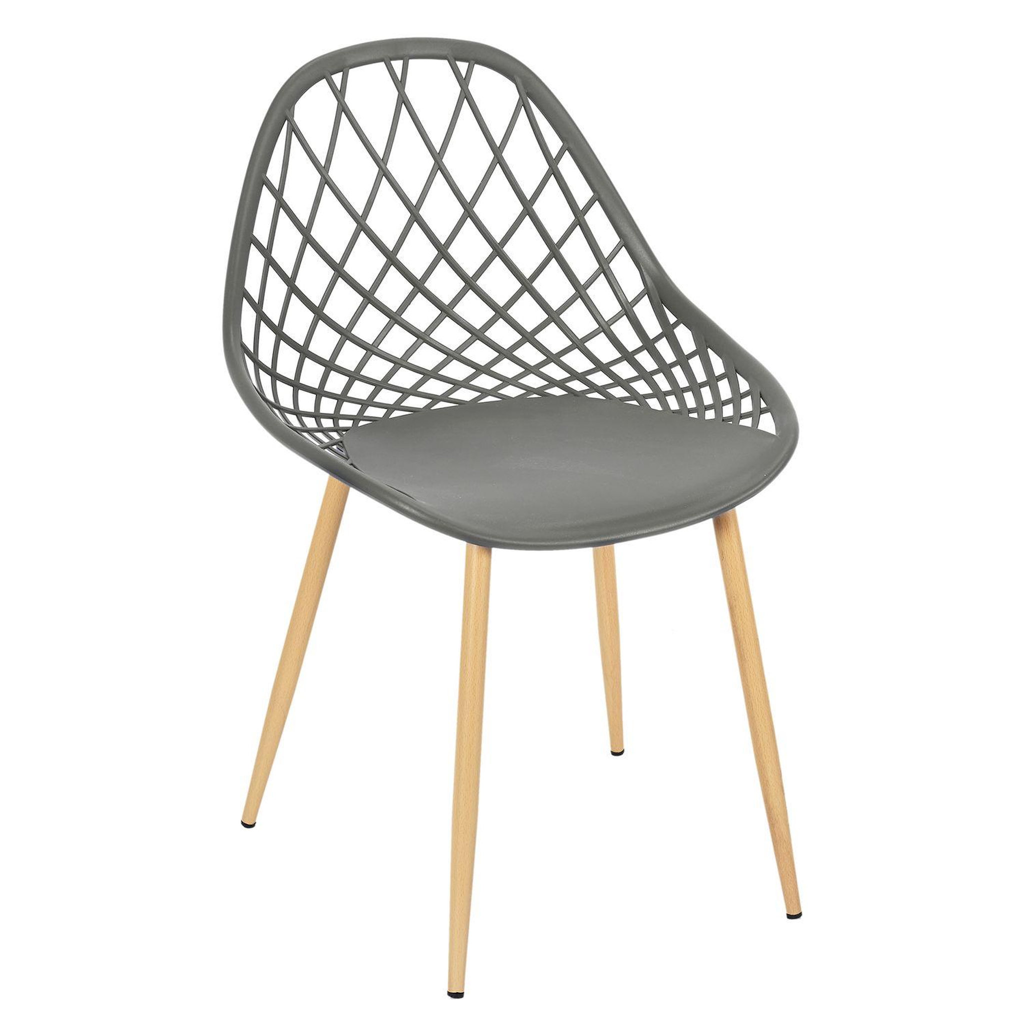 Voir la diapositive 5 : TOILINUX Lot de 4 chaises d'extérieur Malaga en polypropylène