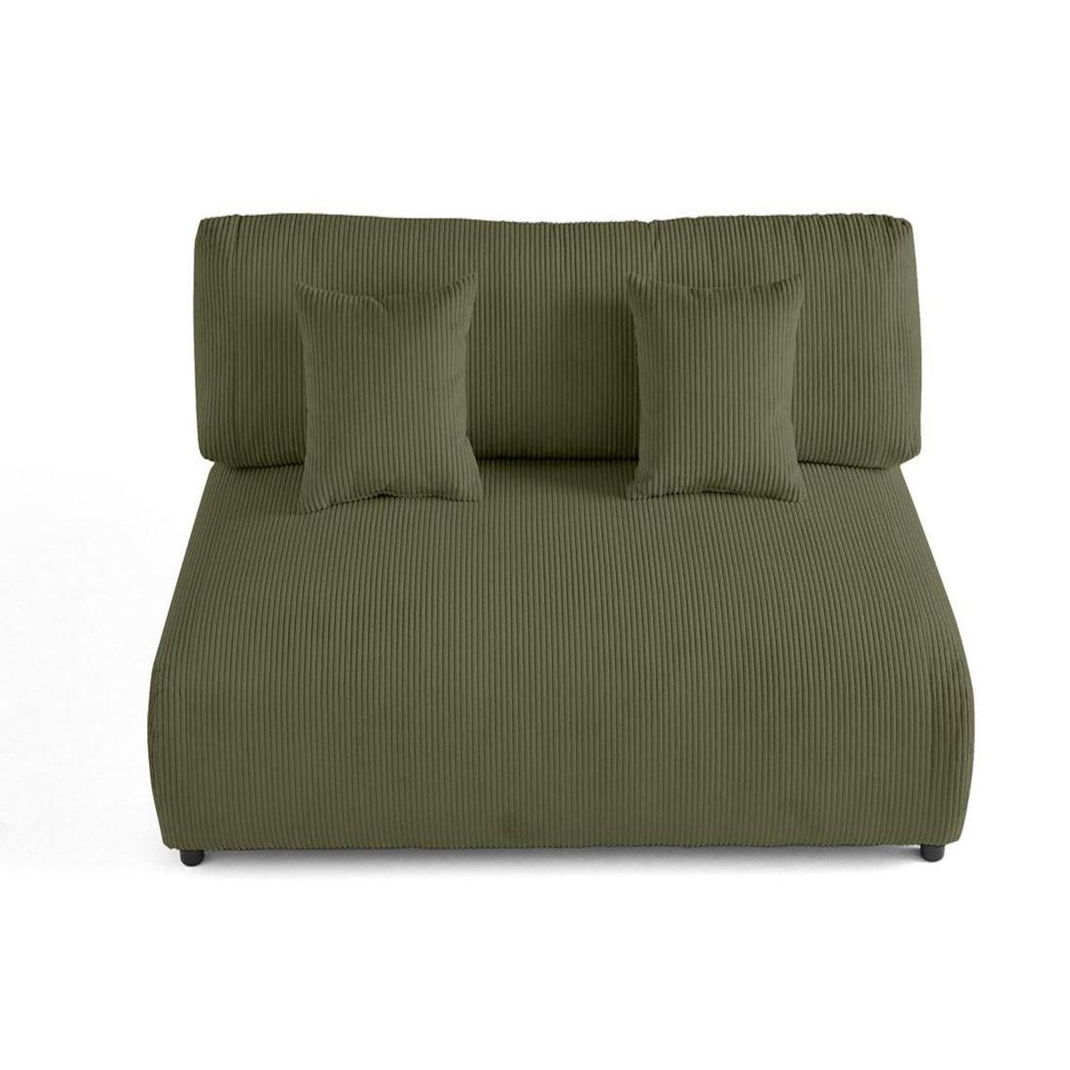 LISA DESIGN Garance - module d'assise 3 places - en velours côtelé