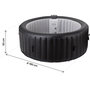 Voir la diapositive 4 : Habitat et Jardin Spa gonflable en PVC   Sardaigna  - 4 places - Noir