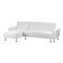 Voir la diapositive 2 : Habitat et Jardin Canapé d'angle convertible et réversible  Theo  - 258 x 82/147 x 82 cm - 4 places - Blanc