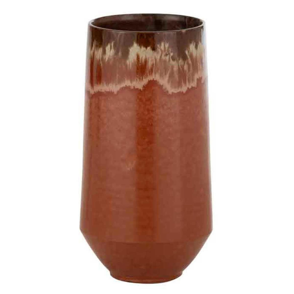 Paris Prix Vase Allongé en Céramique  Aline  40cm Rouge