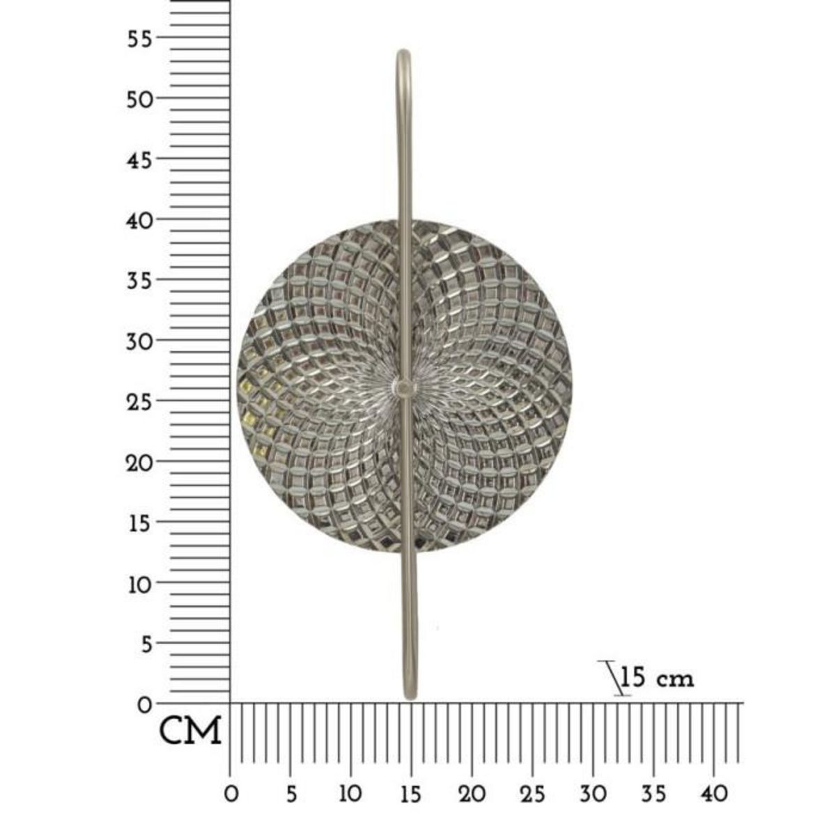 Paris Prix Applique Murale en Métal  Silvery  54cm Argent