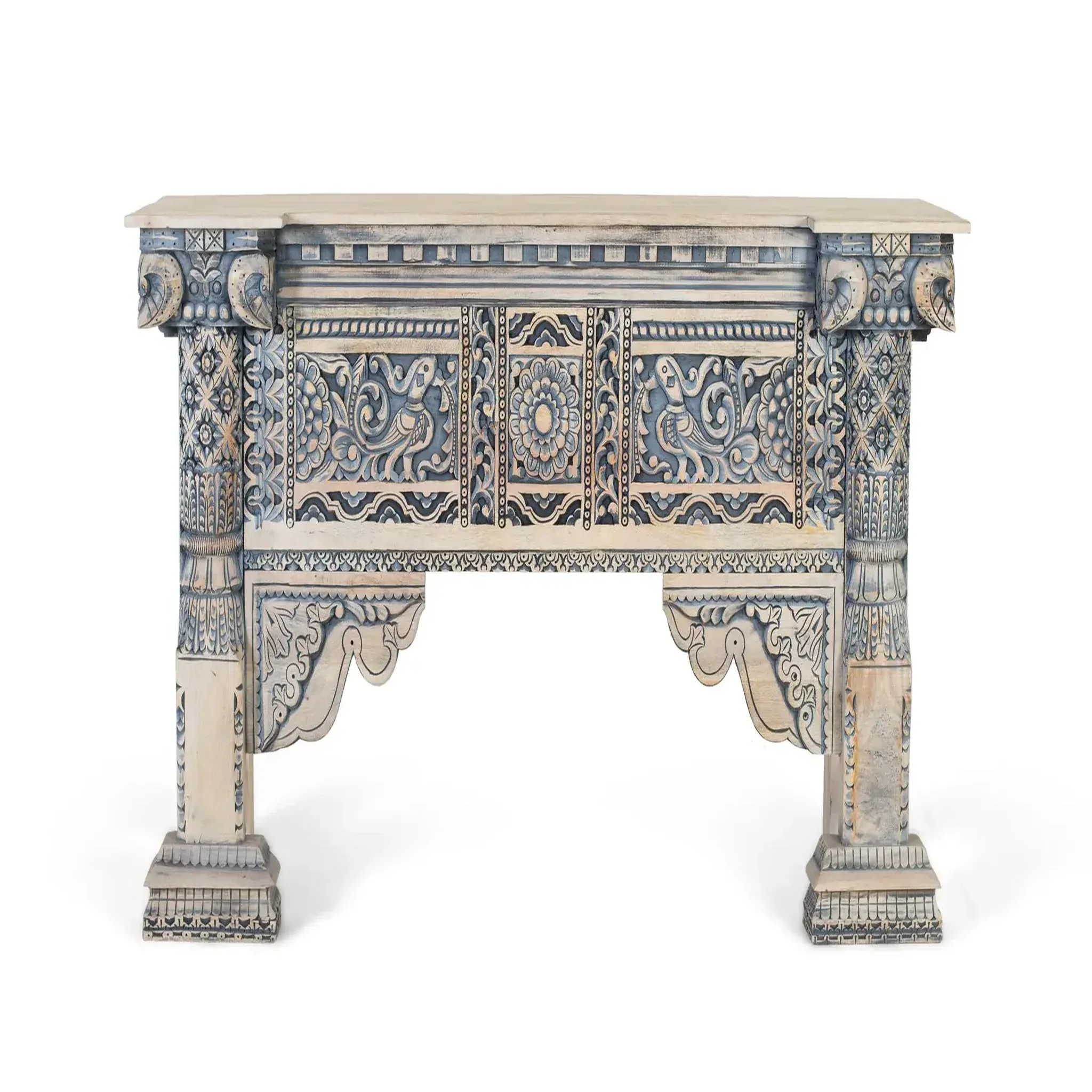 GINER Y COLOMER SL Console en bois de manguier 172 cm style artisanal ethnique