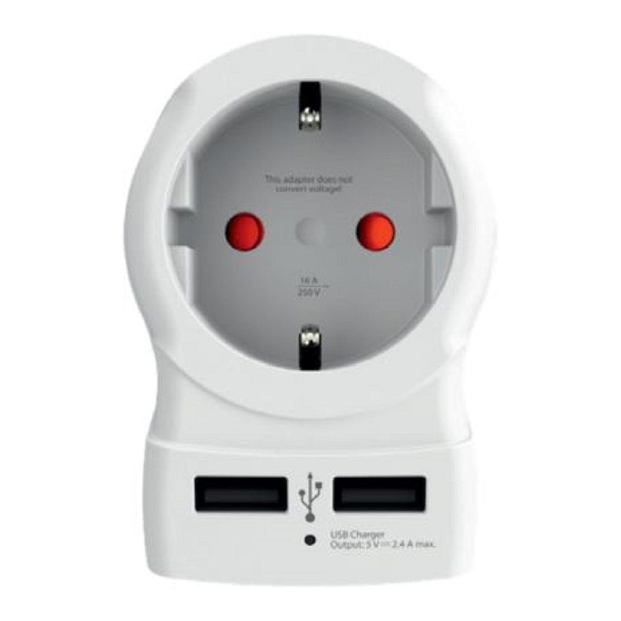 Voir la diapositive 2 : Skross Adaptateur de voyage Europe vers USA + USB