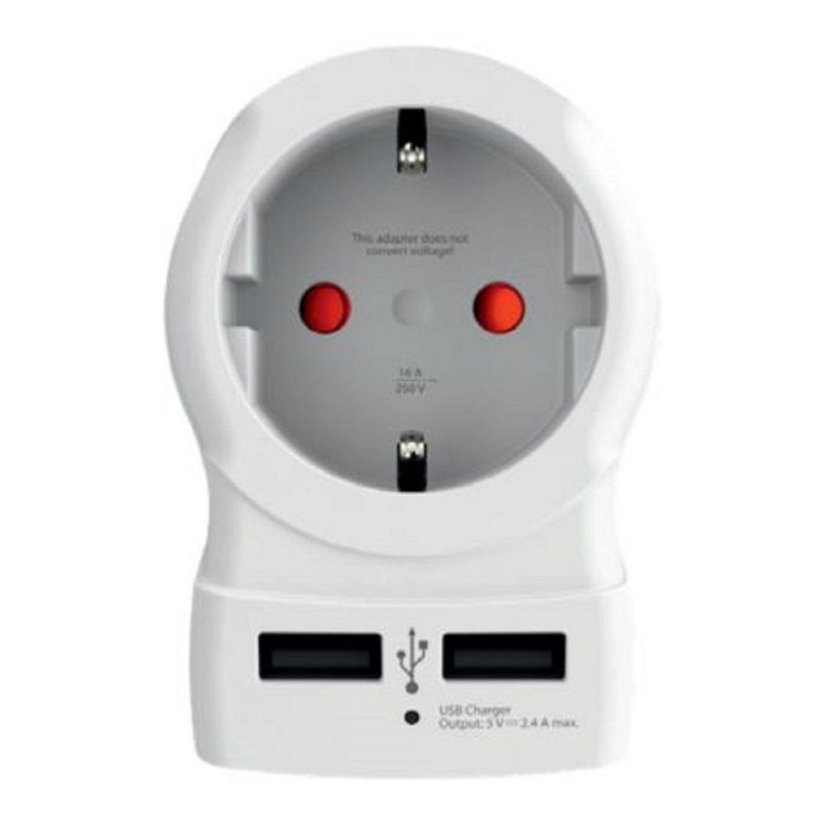 Skross Adaptateur de voyage Europe vers USA + USB