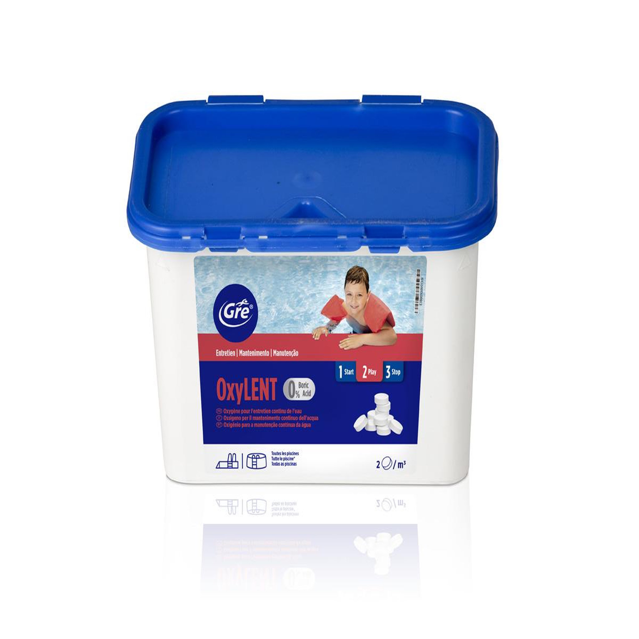 Voir la diapositive 2 : GRE Oxygène actif sans acide borique 1,2 kg - gré