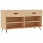 Voir la diapositive 2 : VIDAXL Banc a chaussures chene sonoma 102x35x55 cm bois d'ingenierie