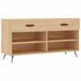 Voir la diapositive 2 : VIDAXL Banc a chaussures chene sonoma 102x35x55 cm bois d'ingenierie