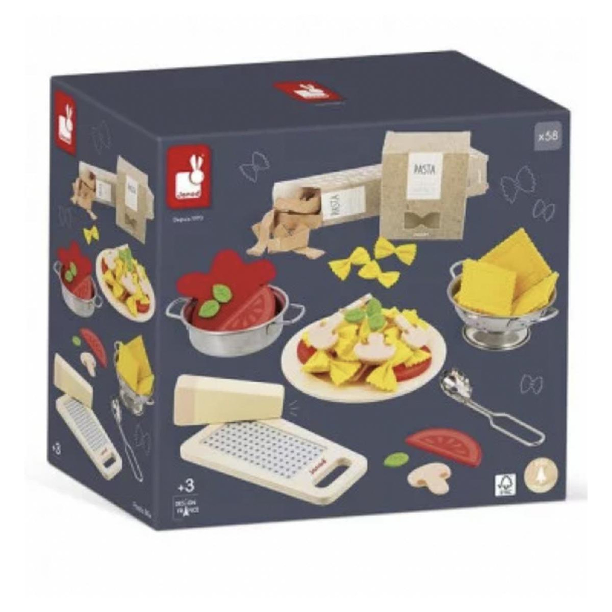 Voir la diapositive 2 : JANOD Jouet en bois Janod Pasta Mix