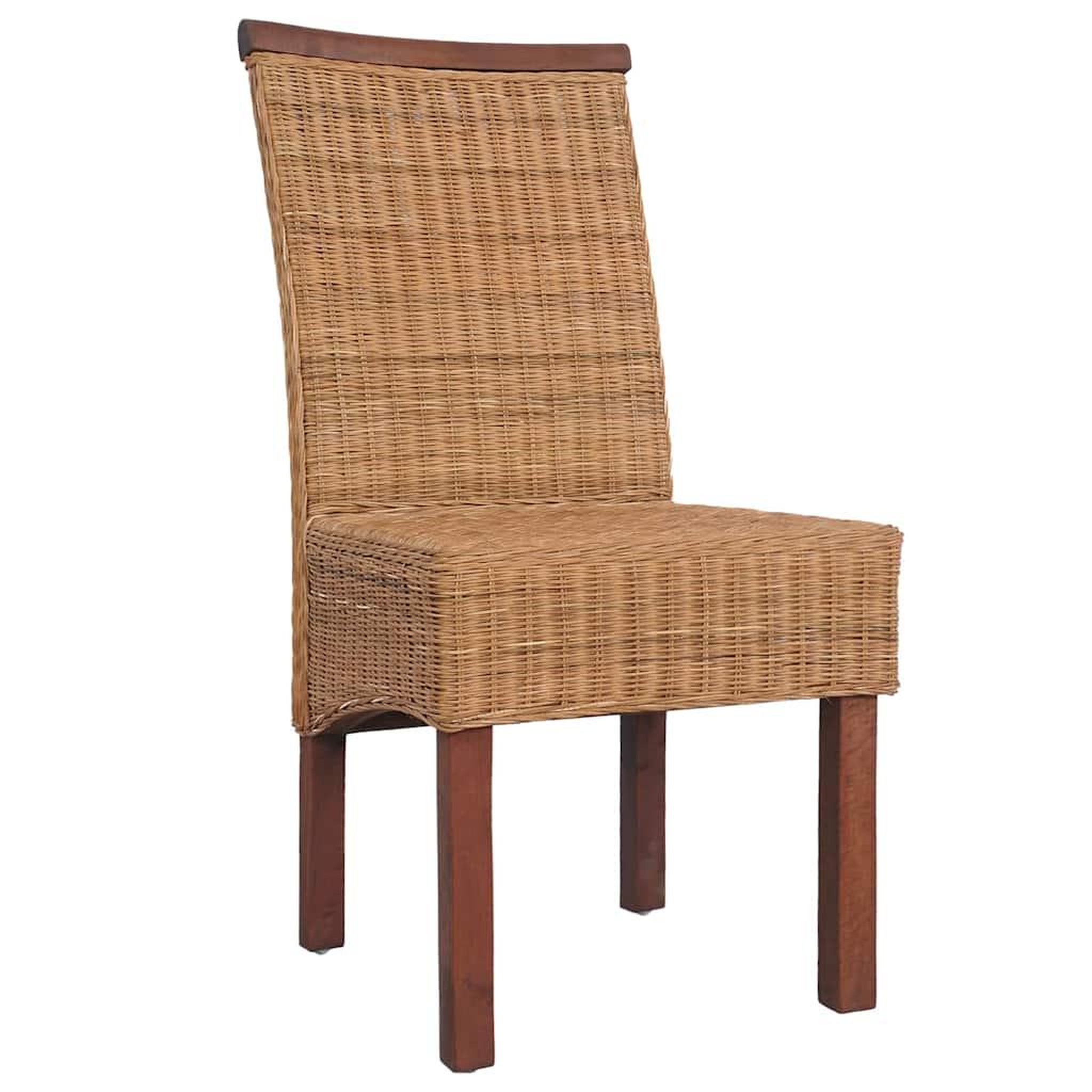 Voir la diapositive 4 : VIDAXL Chaises a manger lot de 6 marron rotin naturel