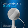 Voir la diapositive 3 : Logitech Micro Streaming Yeti Orb Blanc