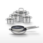 ELO Lot 2 Poêles céramiques 28/32 cm Elo Profi Therm Platinum et 4 Faitouts Elo Citrin