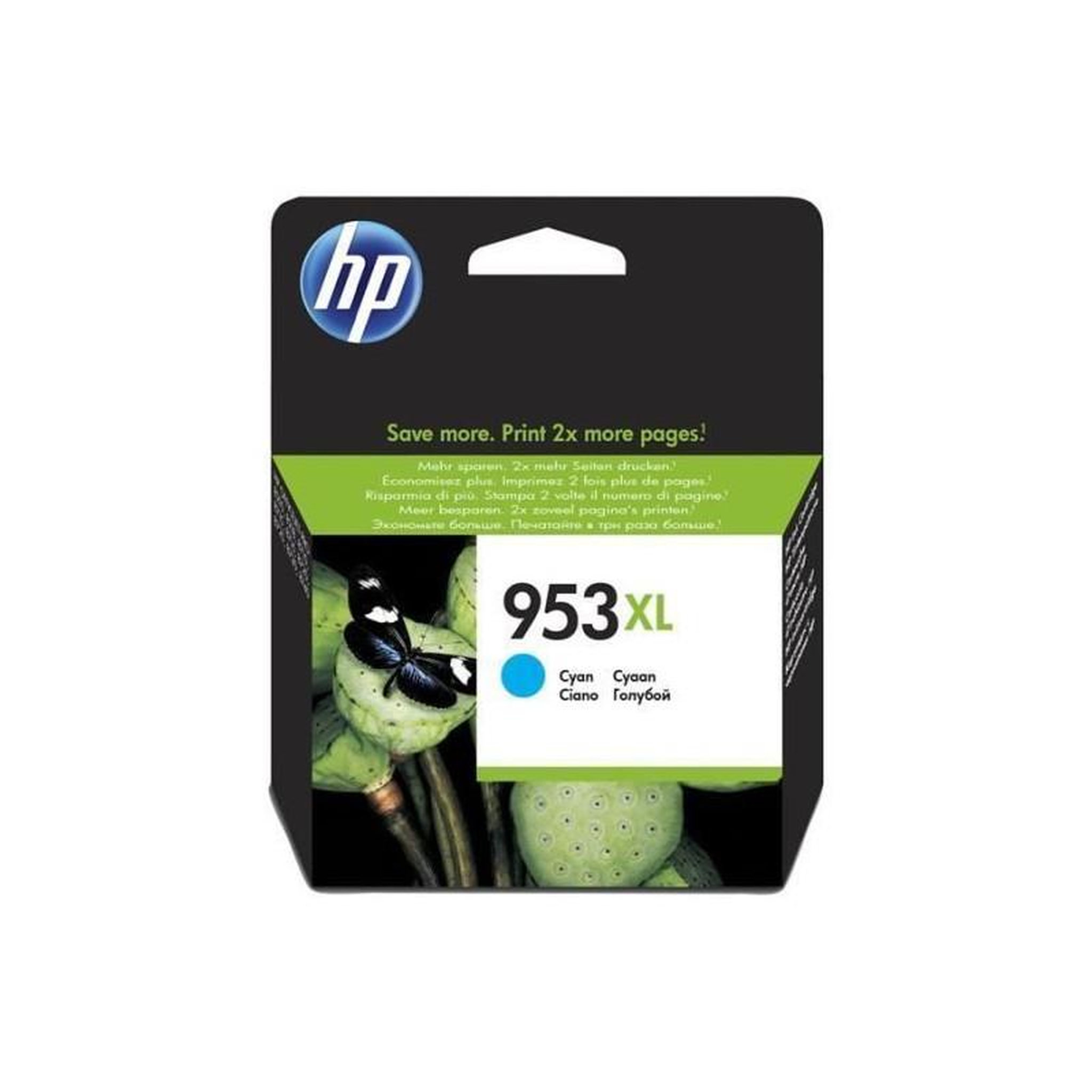 HP HP 953XL cartouche dencre cyan grande capacite authentique pour HP OfficeJet Pro 8710/8715/8720 F6U16AE