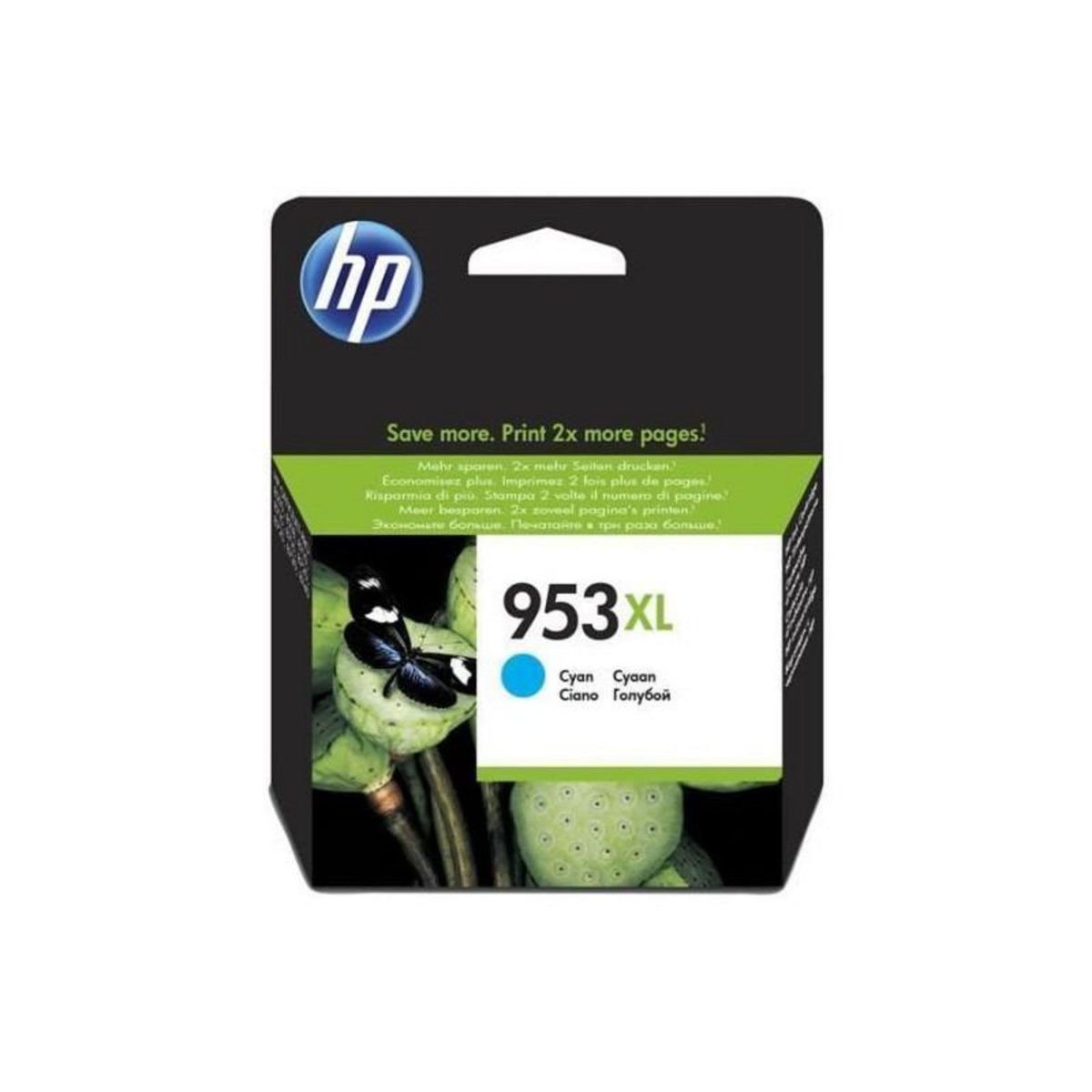 HP HP 953XL cartouche dencre cyan grande capacite authentique pour HP OfficeJet Pro 8710/8715/8720 F6U16AE