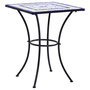 Voir la diapositive 1 : VIDAXL Table de bistro mosaïque Bleu et blanc 60 cm Ceramique