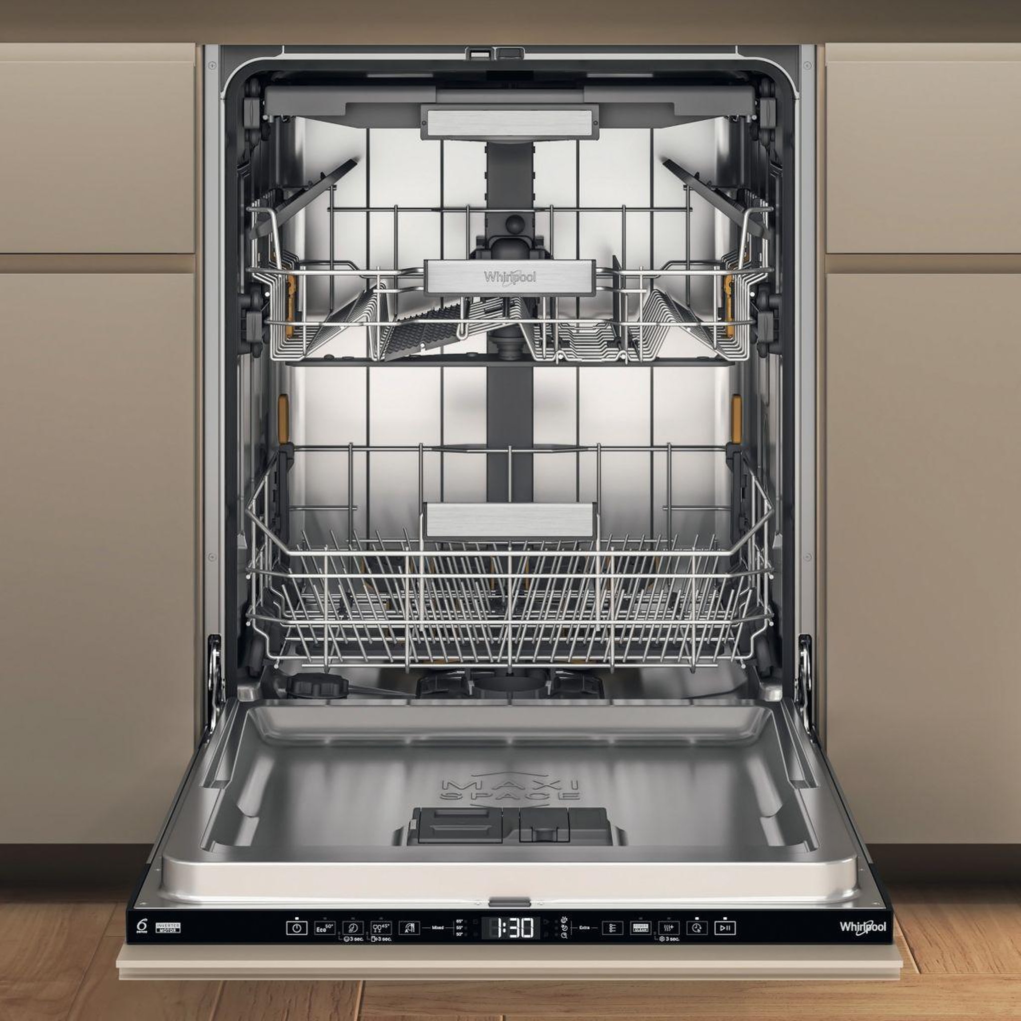 Voir la diapositive 3 : Whirlpool Lave vaisselle encastrable w7iht40ts maxispace