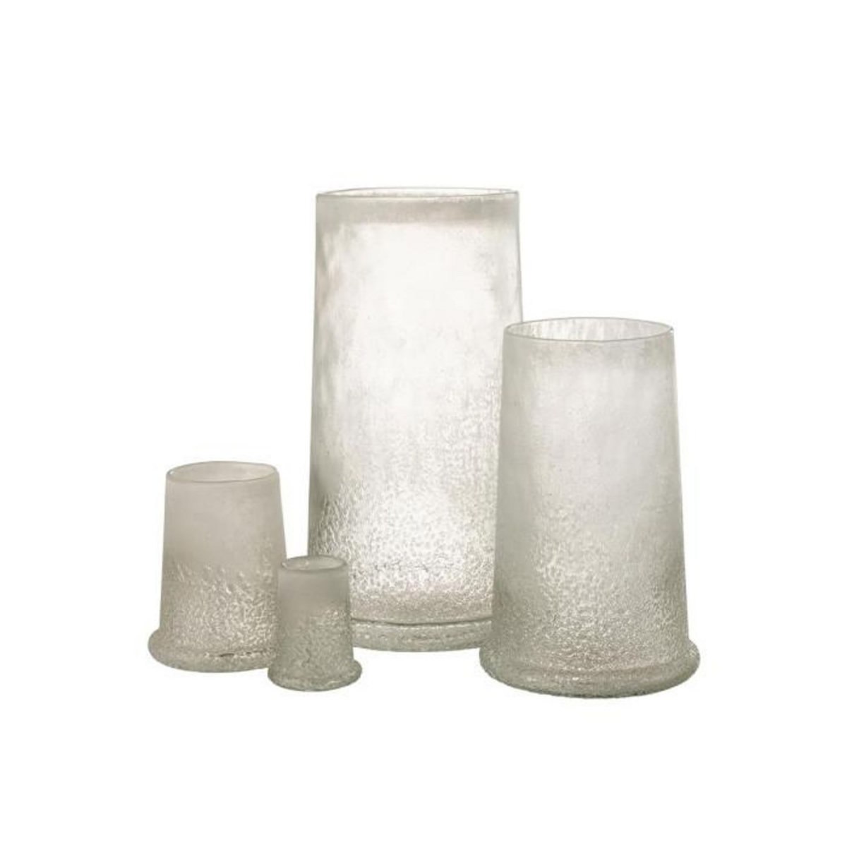 Paris Prix Photophore en Verre  Sucre  38cm Blanc