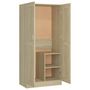 Voir la diapositive 2 : VIDAXL Garde-robe Chene sonoma 82,5x51,5x180 cm Agglomere