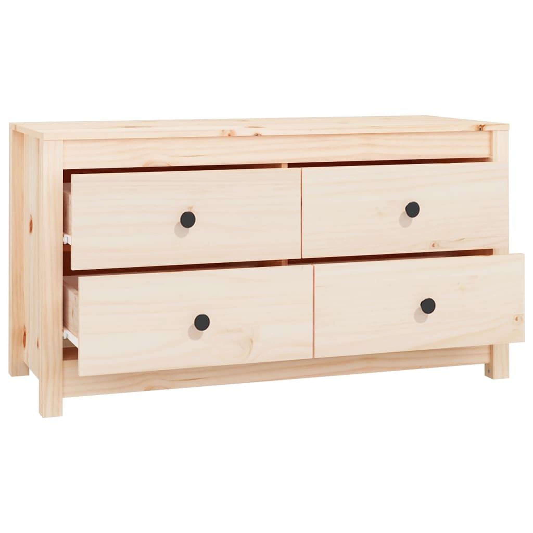 Voir la diapositive 3 : VIDAXL Armoire laterale 100x40x54 cm Bois de pin massif