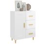 Voir la diapositive 4 : VIDAXL Buffet Blanc brillant 69,5x34x90 cm Bois d'ingenierie