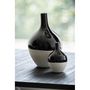 Voir la diapositive 3 : Paris Prix Vase Déco en Porcelaine  Iva  32cm Noir & Blanc