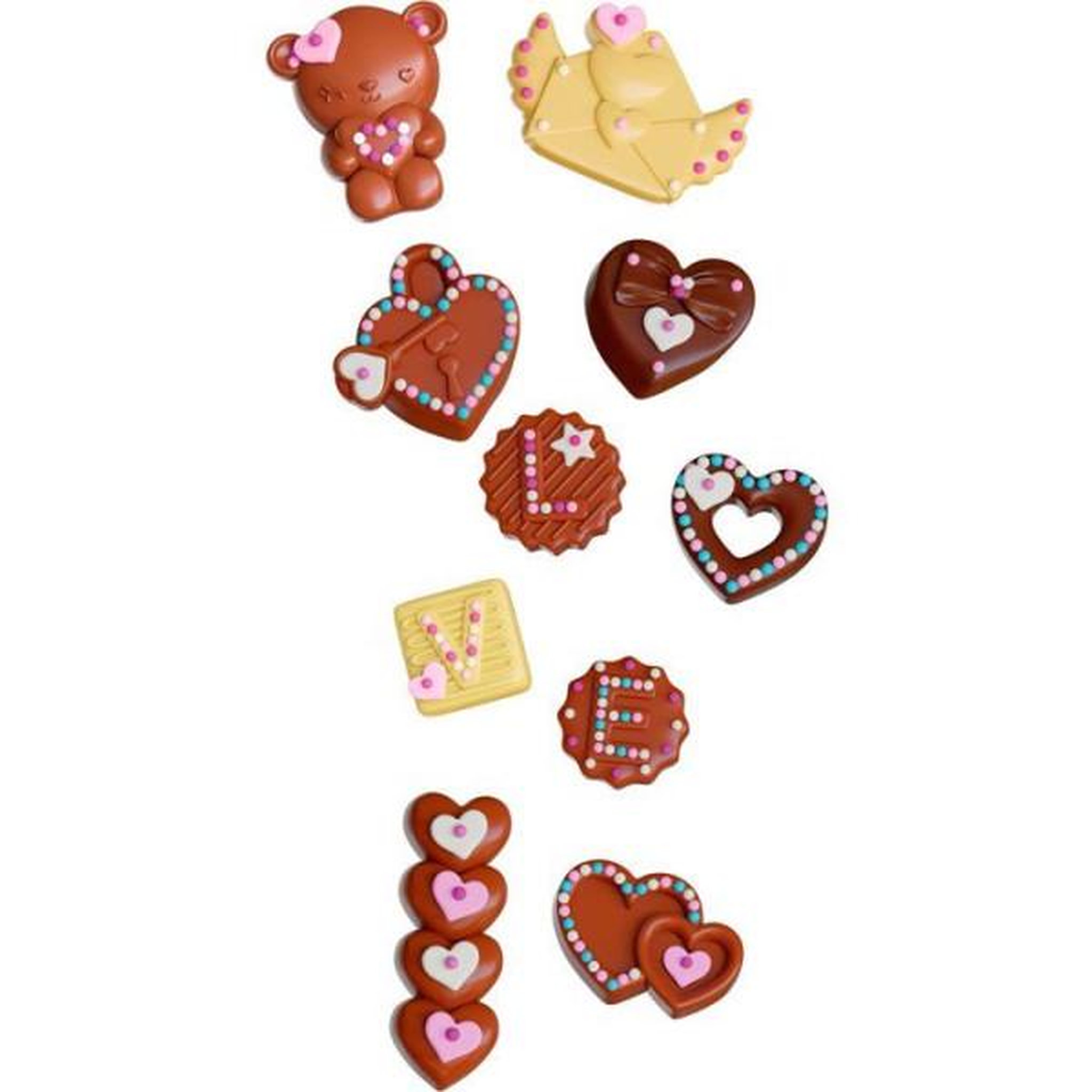 Voir la diapositive 4 : LANSAY Mini délices - LANSAY - Love - Kit de création de chocolats en forme de coeurs - Des 6 ans
