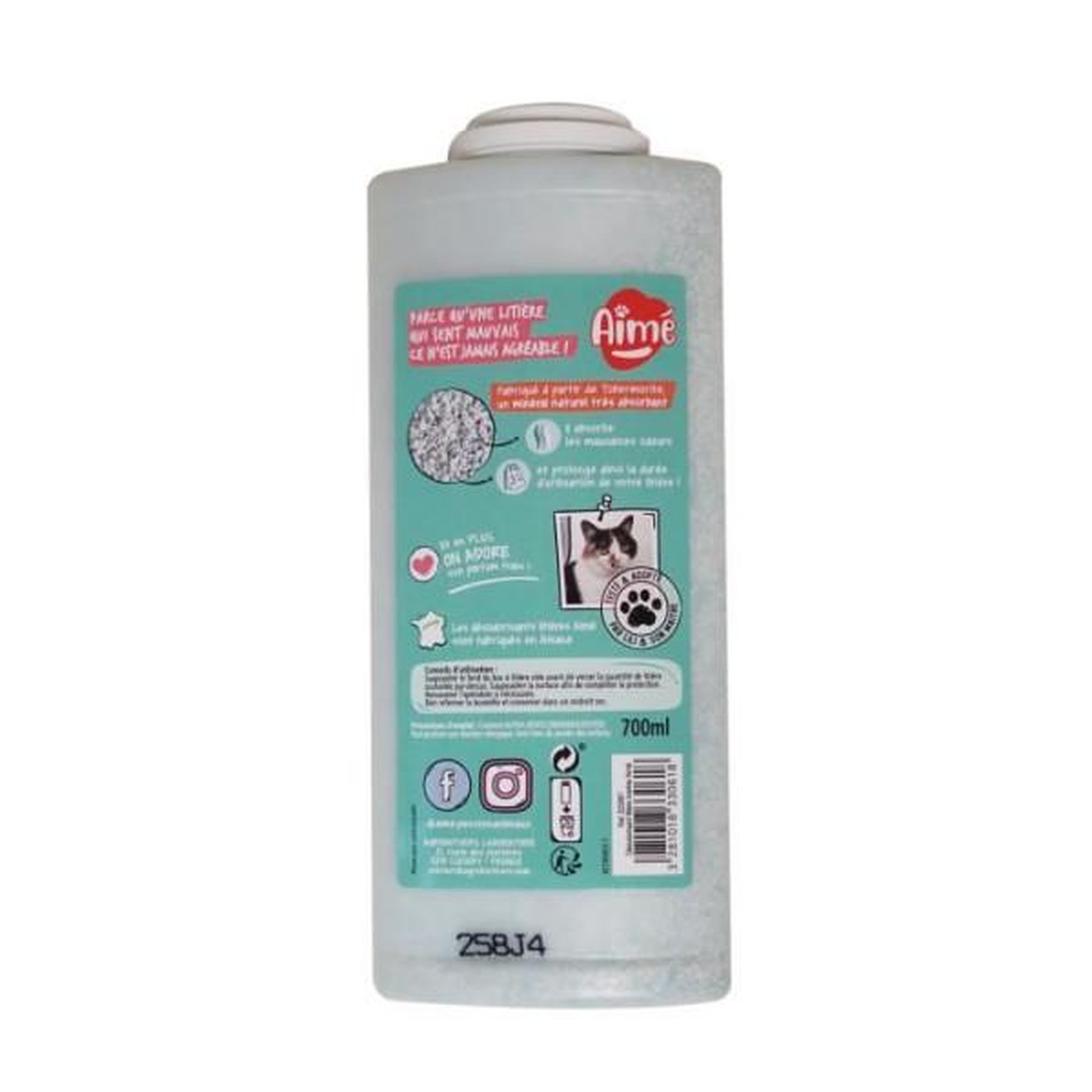 Voir la diapositive 2 : MARKET24 Aime désodorisant pour litiere marine 700ml - pour chat