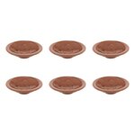 SECRET DE GOURMET Lot de 6 Coupelles  Sienna  15cm Terracotta