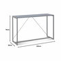 Voir la diapositive 5 : SWEEEK Console en métal noir 120 x 39 x 79cm - Industrielle - 1 barre de renfort