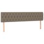 Voir la diapositive 2 : VIDAXL Tetes de lit 2 pcs Taupe 100x7x78/88 cm Tissu