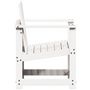 Voir la diapositive 5 : VIDAXL Chaise de jardin blanc 62x56x77 cm bois de pin massif