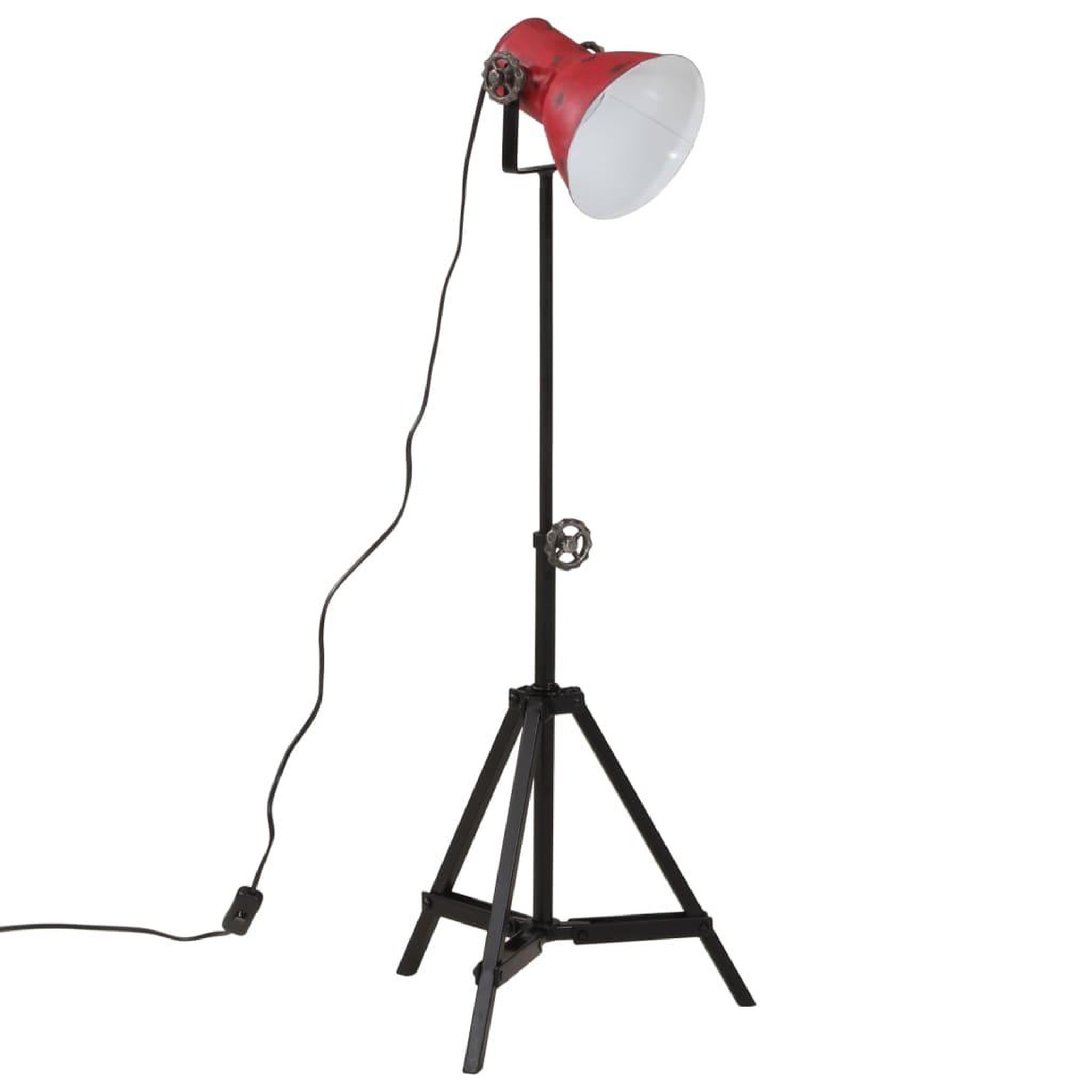 Voir la diapositive 2 : VIDAXL Lampadaire 25 W rouge delave 35x35x65/95 cm E27